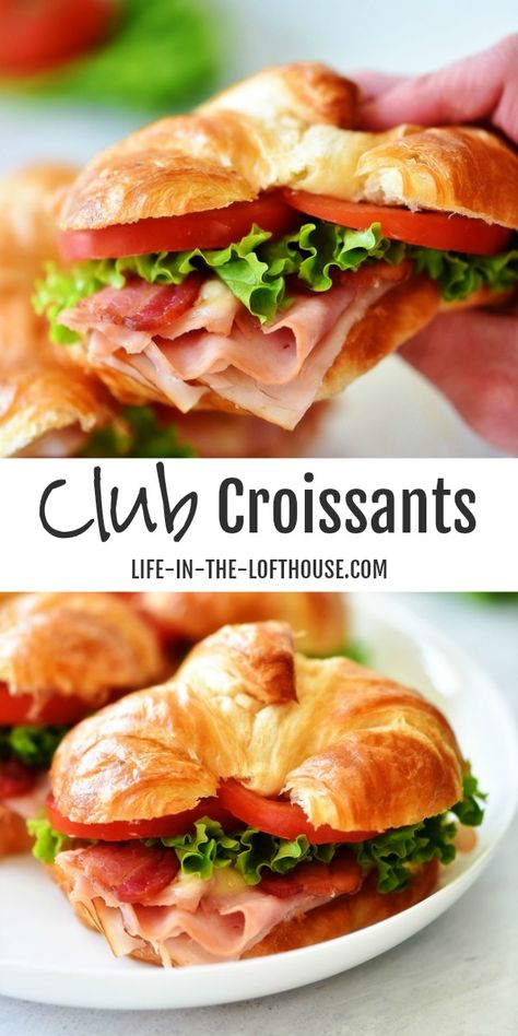 Croissant Sandwiches, Sandwhich Recipes, Best Sandwich Recipes, Croissant Sandwich, Delicious Sandwiches, Chapati, Fresh Ingredients, Grocery List, Sandwich Recipes