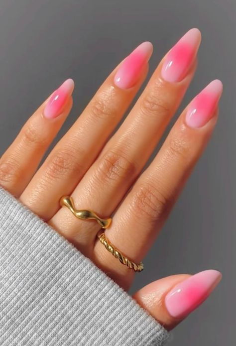 Acrylic Nails Ideas Ombre Pink, Aura Glitter Nails, Soft Aura Nails, French Tip Aura Nails, Neon Aura Nails, Winter Aura Nails, Aura Gel Nails, Aura Acrylic Nails, Aura Nails Pink