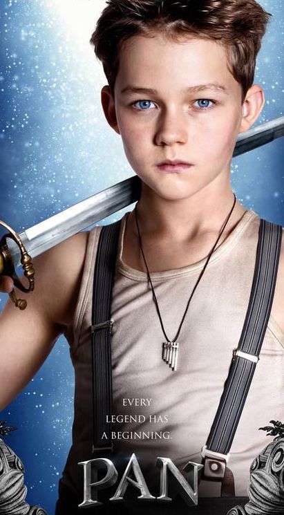 Levi Miller as Peter Pan in 'Pan' (2015). Pan Movie, Levi Miller, Peter Pans, Garrett Hedlund, Rooney Mara, I Love Cinema, Film Disney, 2015 Movies, Fantasy Movies