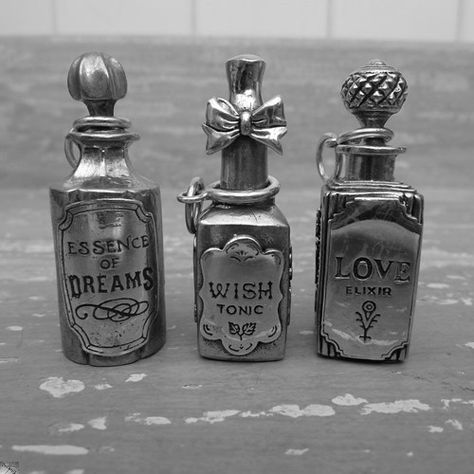 magical potions Soft Grunge, Bottle Upcycle, Art Altéré, Super Sculpey, Small Ideas, Bottle Ideas, Altered Bottles, Witchy Stuff, Potion Bottle