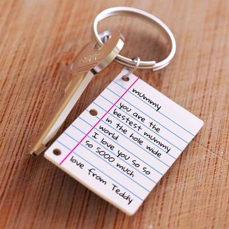 This clever kit contains everything you need to create a personalised mini key chain.It shrinks down in the oven in just two minutes into a durable key ring that will be cherished forver. Simply create the little letter on the shrinkable lined paper and place it in the oven for two minutes so it shrinks down and your keyring is readyMagic shrink film, coating, key rings and instructions.H24 x W15 x D2cm Dear John Letter, Blank Sheet Of Paper, Shrinky Dink Crafts, Shrink Paper, Shrink Film, Descriptive Writing, Mothers Day Crafts, Permanent Marker, Letter Paper