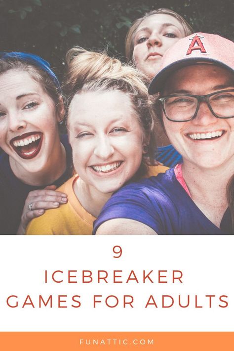 These icebreaker games will allow you to break the awkward silence, as well as get to know more about the people you are talking to. #IcebreakerGamesForLargeGroups #IcebreakerGamesForAdults Large Group Ice Breaker Games Team Building Activities, Small Group Get To Know You Games, Get To Know You Games For Adults Small Groups, Team Ice Breaker Games, Mom Group Ice Breakers, Games To Get To Know People, Ice Breaker Ideas For Adults, Icebreaker Activities For Adults Small Groups, Ice Breakers For Large Groups Of Adults