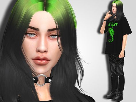 Sims 4 Billie Eilish, Sims 4 Toddler Clothes, Sims 4 Anime, Intimo Calvin Klein, Pelo Sims, The Sims 4 Packs, Sims 4 Teen, Sims 4 Characters, Sims 4 Toddler