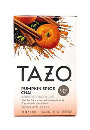 Pumpkin Spice Chai Tea, Chai Tea Bags, Caffeinated Tea, Pumpkin Spice Chai, Pumpkin Chai Tea, Pumpkin Spice Tea, Baked Cinnamon Apples, Tazo Tea, Caffeine In Tea