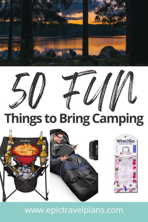 Fun Camping Ideas For Kids, Things To Bring Camping, Camping Ideas For Adults, Camping Ideas For Kids, Tent Camping Ideas, Fun Camping Ideas, Camping Accessories Gadgets, Kids Camping Gear, Cool Camping Gadgets