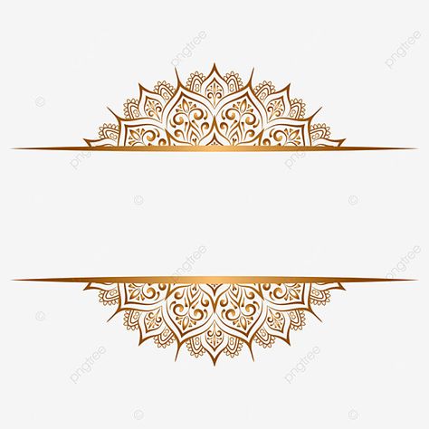 Wedding Card Frames Png, From To Card Design, Wedding Cover Design, Islamic Frame Design, Vintage Border Design, Invitations Card Design, Islamic Invitation, Gold Vintage Frame, Mandala Wedding Invitation