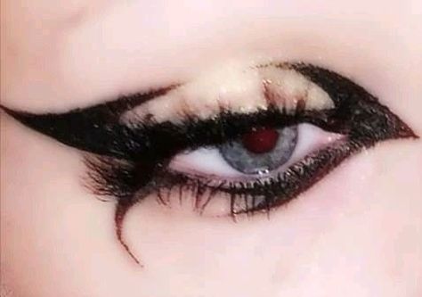 Eyeliner, Lashes, Black And White, Makeup, Red, White, Black, Make Up