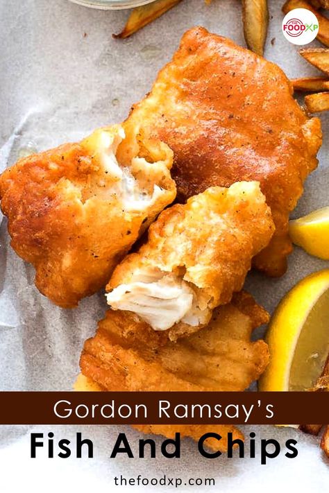 Fish And Chips Batter, Fish Dishes Recipes, Homemade Fish And Chips, Beer Battered Fish Recipes, Fried Catfish Recipes, Fish And Chips Recipe, British Fish And Chips, Fish Batter Recipe, Fish N Chips Recipe