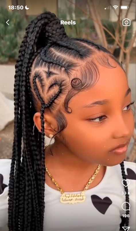 Million Braids Hairstyles, Hairstyles For Seven Year Olds, Kid Knotless Braids With Beads, Hairstyles Braids Black Kids 9-10, Braided Hairstyles For 11-12, Hairstyles For 8 Year Girl Black, Hairstyles For 12 Year Girl Black, Hairstyles For Black Girls Kids 10-11, Daughter Hairstyles Braids