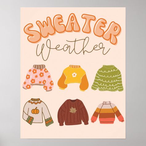 Sweater Weather Fall Theme Poster December Weather, Chalk Markers Art, Thanksgiving Designs, Theme Poster, Markers Art, Chalkboard Ideas, Cute Fall Wallpaper, Fall Theme, Chalk Markers