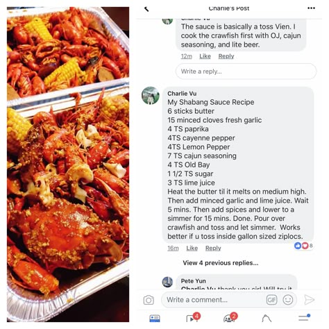 Crawfish Broil Recipes, Shabang Seafood Sauce, Crawfish Boil Sauce, Crawfish Recipes Boiled, Boiling Crab Recipe Whole Shabang Sauce, Mr And Mrs Crab Sauce Recipe, Sauce For Crab Legs Dipping, Boiling Crab Recipe Whole Shabang, Seafood Boil Recipes Sauces