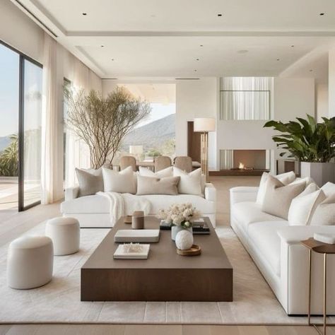 Contemporary Beach House Living Room, Modern Comfy Living Room Ideas, Luxury Beach House Interior, Modern Beach House Interior, Modern Lounge Rooms, Comfy Furniture, Minimalist Lounge, Lounge Inspiration, Family Lounge