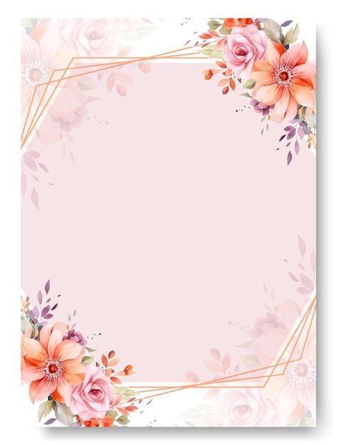 Pastel Wedding Invitation Background, Pink Wedding Invitation Background, Wedding Invitation Background Design Flower, Peach Floral Background, Pink Floral Invitation Template, Peach Wedding Invitations, Wedding Invitation Background, Floral Wedding Invitation Card, Invitation Background