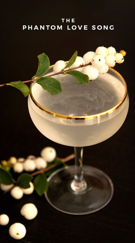 This eerily romantic Phantom Love Song sake cocktail recipe is essentially a French Gimlet that’s smoother, more delicate and perfect for an elegant Halloween party! French Gimlet, Elegant Halloween Party, Sake Cocktail, Easy Christmas Dinner, Shochu, Seasonal Cocktail, Fancy Cocktails, Christmas Dinner Party, Elegant Halloween