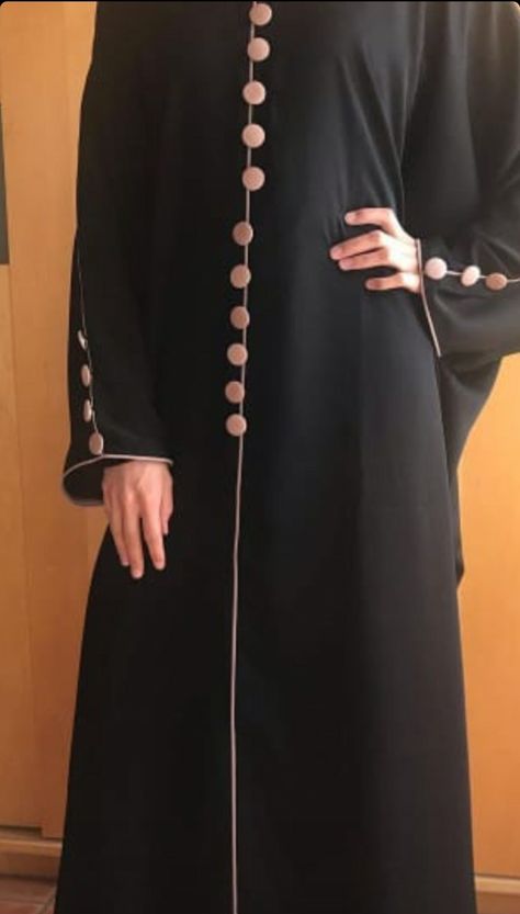 Long Sleeve Design For Abaya, Abaya With Buttons, Burkha Designs, Latest Abaya, Abaya Collection, Trending 2023, Flowers Wallpapers, Long Sleeve Design, Sleeves Designs For Dresses