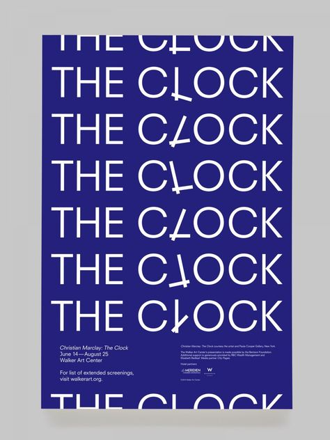 Christian Marclay, Visuell Identitet, Typo Poster, Graphisches Design, 타이�포그래피 포스터 디자인, Typography Poster Design, Typographic Poster, Blue Poster, Type Posters