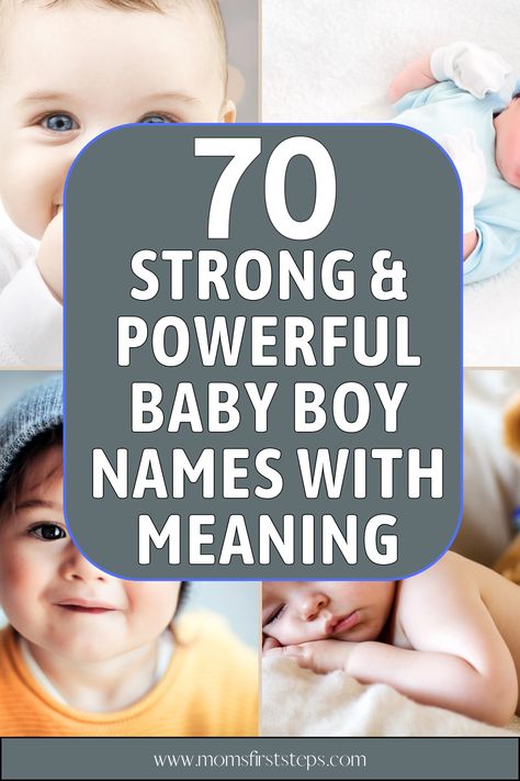 If you're looking for a strong and powerful baby boy name, our list of 70 baby boy names that symbolize strength and power will help! Each baby boy name on our list has a strong, powerful meaning, and we also include the name origin and relevant information to help you choose. List includes strong baby boy names, short baby boy names, modern baby boy names, historical baby boy names, and more baby boy names with meaning. Happy naming! Strong Boy Names With Meaning, Baby Boy Unique Names, Modern Baby Boy Names, Unique Boy Names And Meanings, Baby Boy Names With Meaning, Boy Name List, Boy Names List, Strong Boy Names, Baby Names Boy