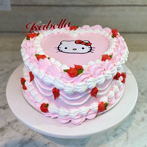 Mexico Birthday, Hello Kitty Birthday Cake, Hello Kitty Birthday Party, Heart Cakes, Teen Pregnancy, Party Things, Kitty Cake, Quick Dishes, Kitty Items