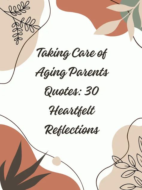 "Taking care of aging parents quotes" resonate with anyone who has experienced the profound responsibility and love involved in caring for elderly parents. As Elderly Parents Quotes, Aging Parents Quotes, Getting Old Quotes, Hard Day Quotes, Elderly Quote, Old Age Quotes, Caregiver Quotes, Grandparents Quotes, Support Quotes