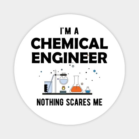 Perfect appreciation, graduation, birthday or christmas gift for proud new chemical engineer, chemist,chemical engineer graduate or engineering student ! -- Choose from our vast selection of magnets to match with your desired size to make the perfect custom magnet. Pick your favorite: Movies, TV Shows, Art, and so much more! Available in two sizes. Perfect to decorate your fridge, locker, or any magnetic surface with. Art Journal Techniques, Chemical Engineering Aesthetic, Chemical Engineer, Journal Techniques, Rumi Love Quotes, Rumi Love, Happy Shop, Funny Science, Funny Science Jokes