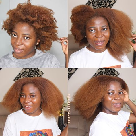 Brown Dye On Natural 4c Hair, Honey Blonde Hair On 4c Hair, Coloured 4c Natural Hair, Ginger On 4c Hair, Colored 4c Natural Hair, Honey Blonde Afro 4c, Hair Dye 4c Hair, Blonde Hair 4c, Ginger Hair Black Women Natural 4c