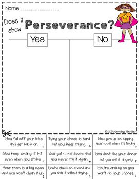 Perseverance - Freebie - Growth Mindset by Growing Firsties | Teachers Pay Teachers Perseverance For Kids, Perseverance Activities, Perseverance Quotes, Social Skills Activities, Educational Worksheets, Character Education, Letter Recognition, Teaching Classroom, School Counseling