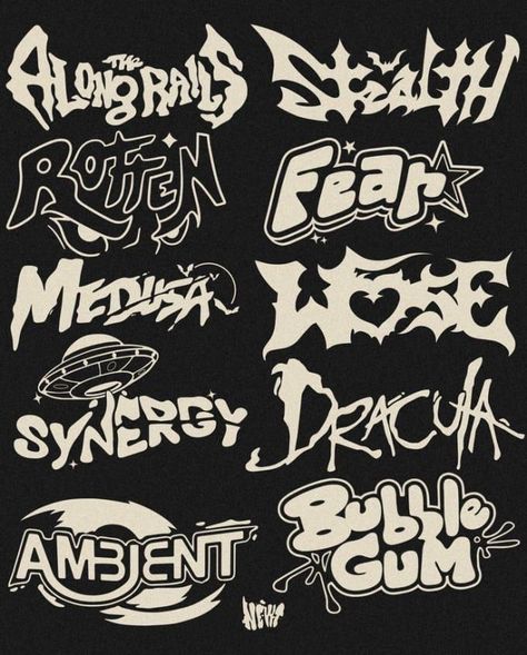 Canva Graffiti Elements, Canva Letters Elements, Letras Cool, Typographie Logo, Alphabet Graffiti, Fonts Dafont, Fonts Tattoo, Fonts Vintage, Graffiti Fonts