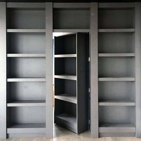 Top 50 Best Hidden Door Ideas - Secret Room Entrance Designs Dold Dörr, Secret Door Ideas, Hidden Door Ideas, Hidden Doors In Walls, Hidden Door Bookcase, Secret Doors, Bookshelf Door, Murphy Door, Hidden Doors