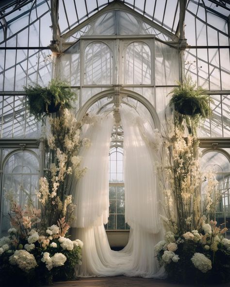 ✨ AI - The Glasshouse Wedding Edition Which one is your fave? #midjourney #midjourneyai #midjourneyarchitecture #midjourneyart #ai… | Instagram Glass House Wedding Decor, Atrium Wedding, Glasshouse Wedding, Tree Wedding Ceremony, Glass House Wedding, Ballroom Wedding Reception, Wedding Alters, Wedding Lookbook, Flower Collage