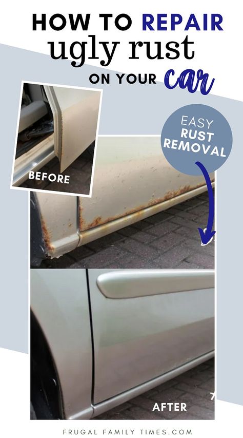 A quick and easy tutorial: how to get rid of rust on a car on a budget. Make your beater better! DIY rust repair. Saving money on fixing up your car. Car Rust Repair, Ferrari Engine, Car Paint Repair, Queen Live, Auto Body Work, Car Life Hacks, Car Paint Jobs, Remove Rust, Vehicle Care