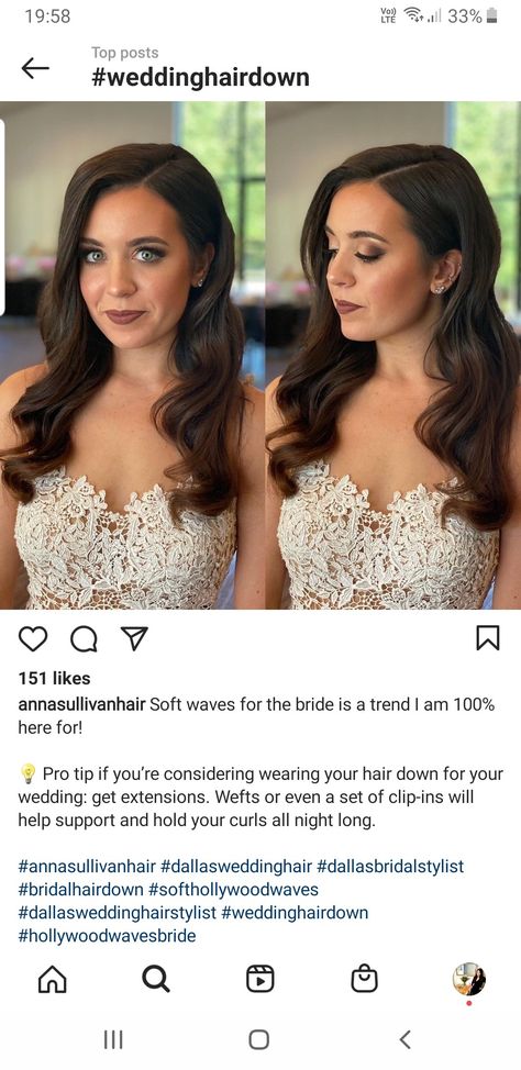 Bridesmaid Hair Behind One Ear, Side Swept Waves Wedding, Bridesmaid Hairstyles Down One Side, Hair Down Pulled To One Side, One Side Pinned Back Hair Bridesmaid, Wedding Hair Down Pinned To Side, Wedding Hairstyles Down Tucked Behind Ears, Hair Down Bridal Styles Brunette, Bridesmaid Hair Pinned To Side