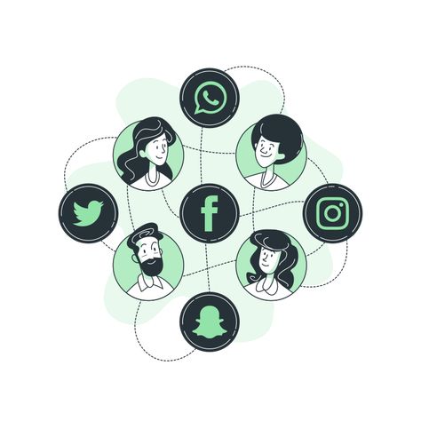 Effect Of Social Media Art, Network Connection Illustration, Social Networking Illustration, Positive Social Media Illustration, Uses Of Social Media, Communication Illustration Art, Social Connection Illustration, Socializing Illustration, Social Interaction Illustration