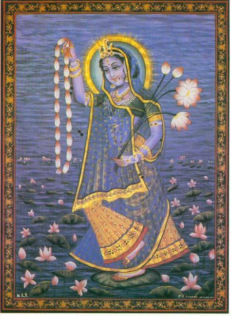 Yamuna Devi, on the Yamuna River Yamuna Ji, Goddess Ganga, Spiritual Paintings, Shri Ram Photo, Hindu Goddess, Baby Krishna, Pichwai Paintings, Lord Vishnu Wallpapers, Lord Krishna Wallpapers