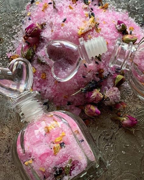 Manifest Attraction, Bath Salt Recipe, Bath Rituals, Miniature Roses, Pink Witch, Aphrodite Aesthetic, Slavic Mythology, Goddess Aesthetic, Petra Collins