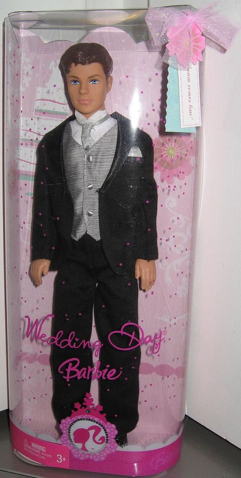 Wedding Day Groom Doll Ken Outfits, Barbie Ken Doll, Barbie Land, Superstar Barbie, Barbie 80s, Couples Doll, Baby Doll Set, Barbie Gifts, Ken Dolls