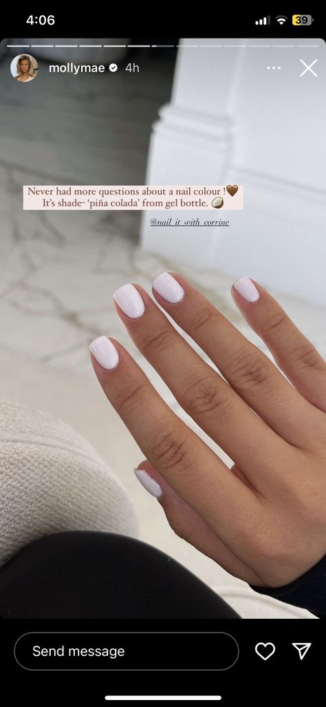 Bridal Shower Nails, Short Gel Nails, Her Nails, Short Square Acrylic Nails, Gel Nail Colors, Bride Nails, Dipped Nails, Bridal Nails, Square Acrylic Nails