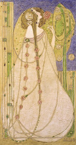 Margaret Macdonald | Photos, Facebook, Twitter & Linkedin for Free at Social Register Margaret Macdonald, House For An Art Lover, Glasgow Girls, Mackintosh Design, Illustration Art Nouveau, Design Art Nouveau, Art Nouveau Illustration, Charles Rennie Mackintosh, Rennie Mackintosh