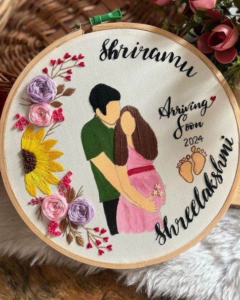 Best Gift ideas 💡 like baby shower theme based handmade embroidery hoop 💖 . . Memory keeping hoops ❄️💖 Dm for direct order 🎁 . . . Baby Hoop Embroidery, Baby Shower Embroidery Hoop, Embroidery Hoop Designs, Baby Embroidery Hoop, Baby Shower Embroidery, Embroidered Ideas, Embroider Ideas, Embroidery Hoop Art Diy, Frame Work