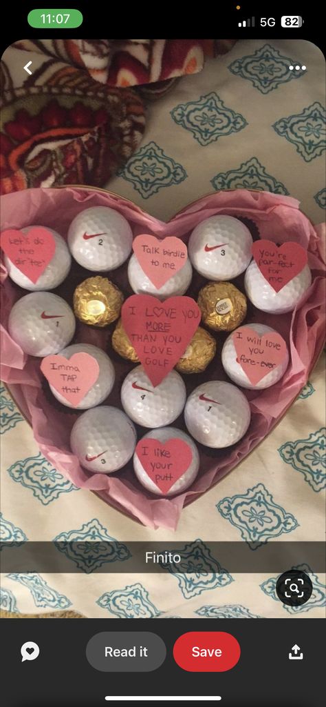 Golf Themed Valentines Day Gift, Golf Boyfriend Gift Ideas, Golf Valentines Boxes, One Year Basket For Boyfriend, Cute Golf Gifts For Boyfriend, Golf Valentines Gift For Him, Golf Ball Gift Ideas, Golf Birthday Gifts For Boyfriend, Golf Gift Ideas For Boyfriend