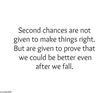 THIS is WHY I'm DETERMINED NOT to fail this time around ... I made a promise & I intend to do ALL that I can to fulfill it. True Words, Second Chance Quotes, Chance Quotes, Second Chances, Make Things, Second Chance, Be Better, A Quote, The Words