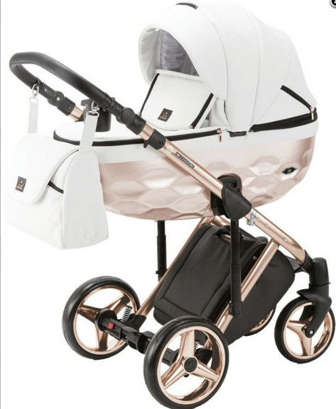 Rose Gold Car, Travel Pram, Baby Pram, Gold Car, Baby Buggy, Baby Prams, Rose Gold White, Baby On The Way, White Rose Gold