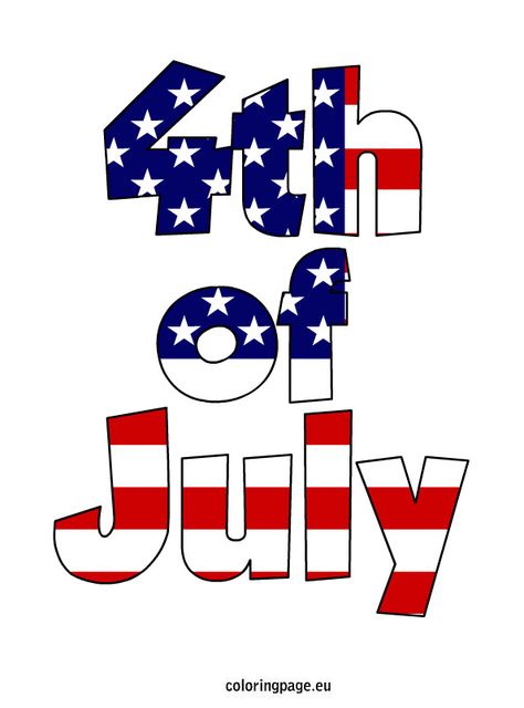 4th Of July July Coloring Page, July Images, Patriotic Designs, Ribbon Sculptures, Patriotic Art, July Ideas, Iron On Letters, Smiley Emoji, Month Of July