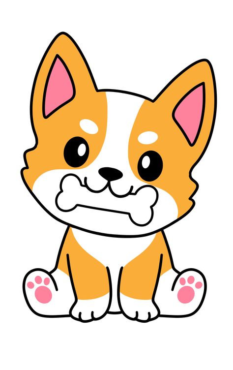 cute dog drawing corgi cartoon Cute Puppy Drawing Kawaii, Corgi Drawing Cute, Cute Dog Drawing Cartoon, Corgi Template, Corgi Drawing Easy, Kawaii Dog Drawing, Cute Corgi Drawing, Dog Cartoon Drawing, Corgi Doodle