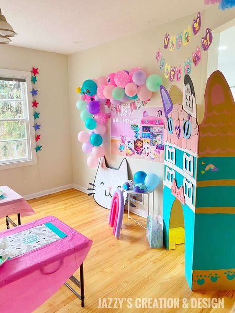 Gabys Doll House Birthday Party, Gabby Dollhouse Diy Party, Gabbys Dollhouse Trunk Or Treat, Hey Gabby Birthday Party, Gabbys Dollhouse 2nd Birthday Party, Diy Gabbys Dollhouse Birthday, Birthday Party Gabby Dollhouse, Gabi Dollhouse Party, Diy Gabby Dollhouse Birthday Party