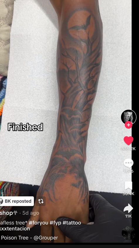 Tattoo Ideas For Men Dark Skin, Family Tribute Tattoos, Tuff Tattoos For Men, Half Sleeve Tattoo For Men Forearm Design, Outer Forearm Tattoo Men Unique, Inner Calf Tattoo, Full Forearm Tattoo, Black Men Leg Tattoos, Back Of Arm Tattoo Men