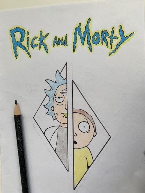 #rickandmorty #rick #comedy #drawing #draw #drawingideas How To Draw Rick And Morty, Rick And Morty Draw, Rick And Morty Drawing Sketch, Rick And Morty Drawings, Drawing Rick And Morty, Rick Drawing, Morty Drawing, Rick And Morty Drawing, Sketches Doodles