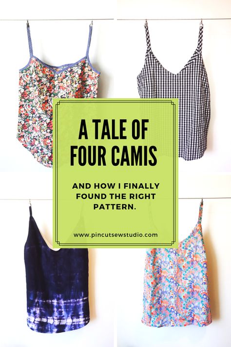 Sew Shirts For Women, Camisole Pattern Free, Diy Cami Top Pattern, Cami Top Pattern Free Sewing, Cami Pattern Sewing, Free Camisole Sewing Pattern, How To Sew A Cami Top, Diy Camisole, Diy Cami Top