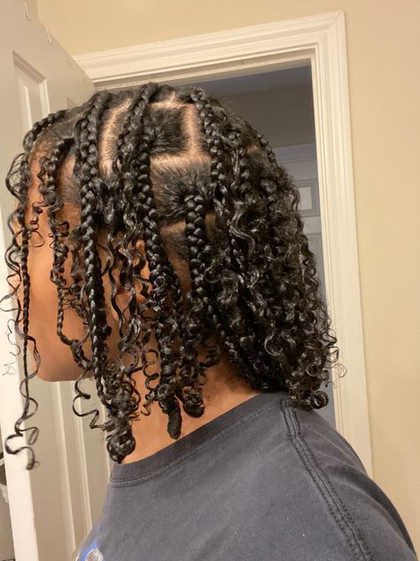 Simply Protective Hairstyles, Plaited Natural Hairstyles, Natural Protective Hairstyles For Black Women Short Hair, Light Protective Hairstyles, Protective Hairstyles For Medium Length Hair, Good Protective Hairstyles, Plaits Hairstyles Natural Hair, Simple Natural Black Hairstyles, Natural Hair Braided Hairstyles No Weave