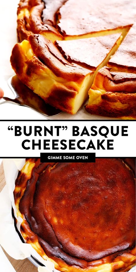 Basque Burnt Cheesecake Loaf, Basque Burnt Cheesecake Recipe, Burnt Basque Cheesecake Recipe, Basque Cheesecake Recipe, Adorable Desserts, Spanish Dessert Recipes, Burnt Basque Cheesecake, Basque Burnt Cheesecake, Basque Food