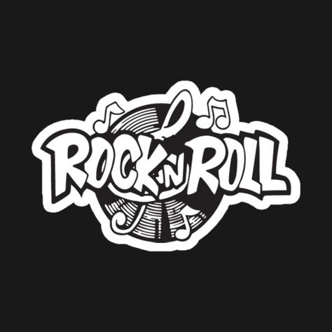 Rock N Roll Logo Design, Rock And Roll Svg Free, Rock And Roll Logo, Rock N Roll Tattoo, Roll Logo, Rock And Roll Music, Crying Baby, Logo Desing, Stage Decor